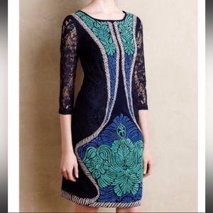 Ranna Gill Embroidered Lace Dress